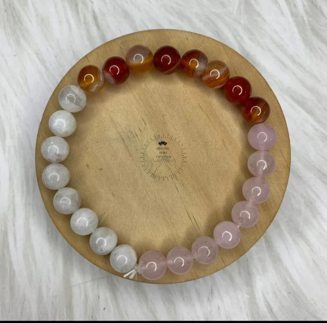 Clear Cottage Rose Quartz Moon Stone